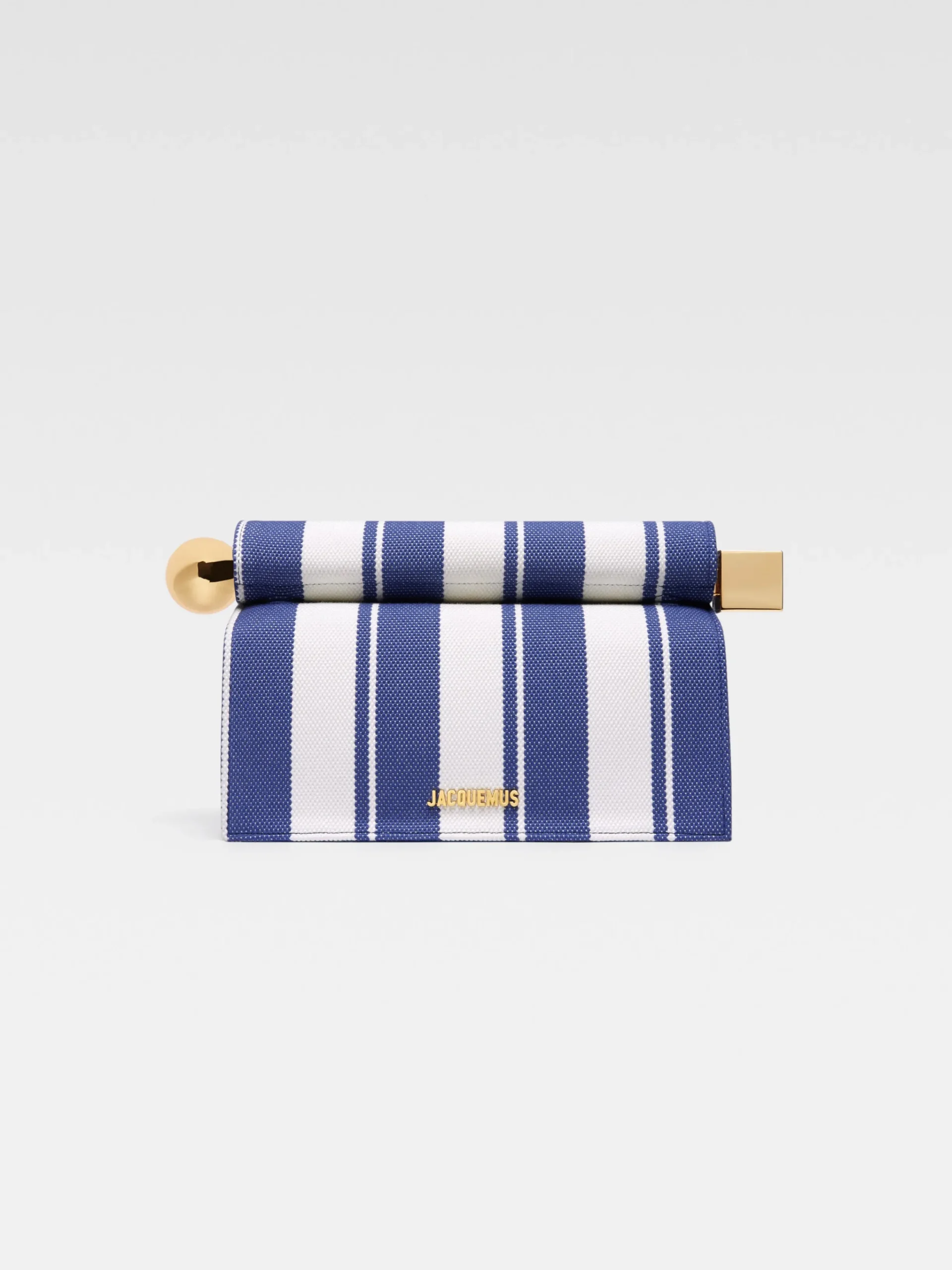 Online Jacquemus De Rond Carré clutch PrintRayureBlue