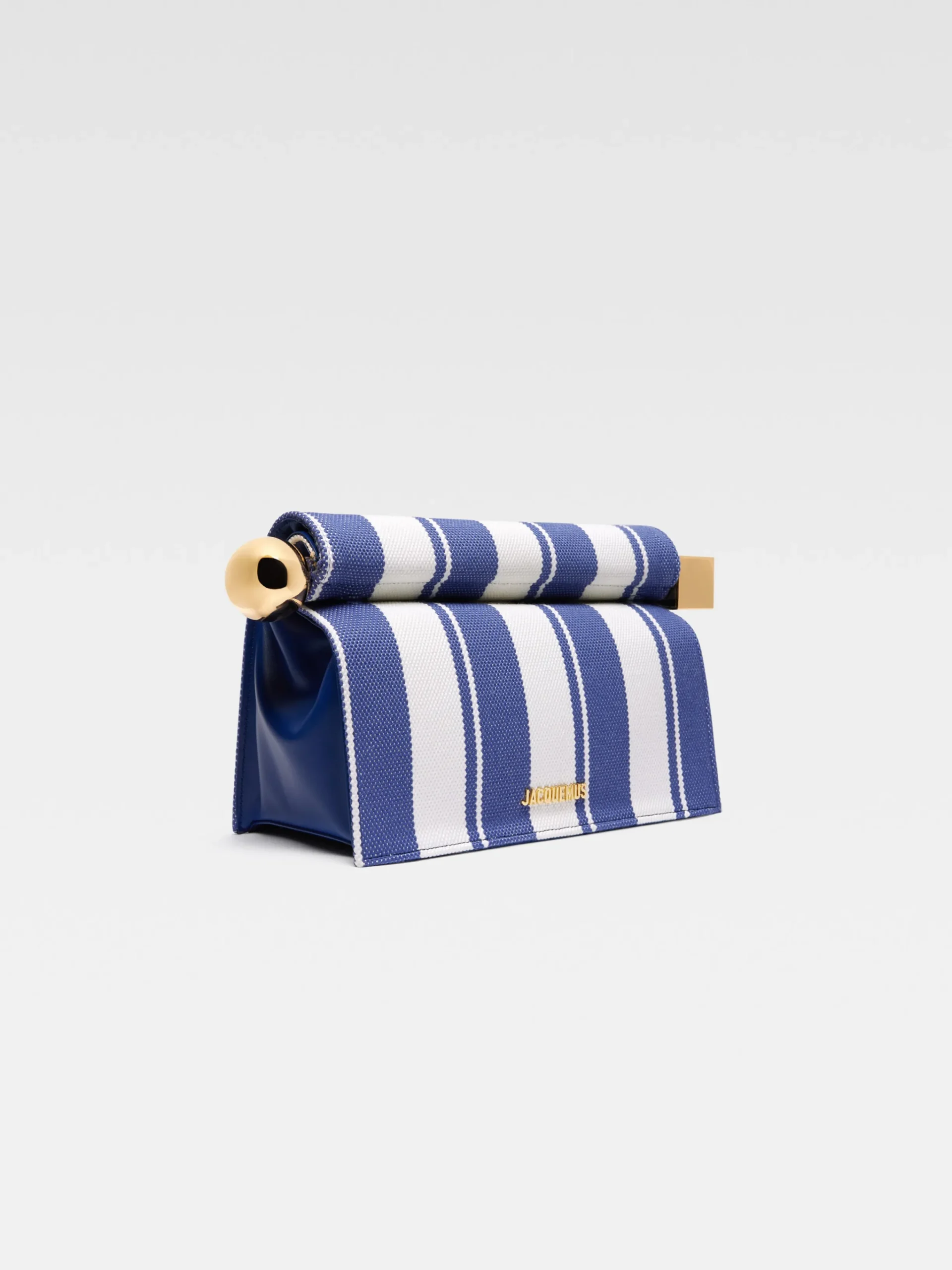 Online Jacquemus De Rond Carré clutch PrintRayureBlue