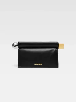 Discount Jacquemus De Rond Carré clutch Black