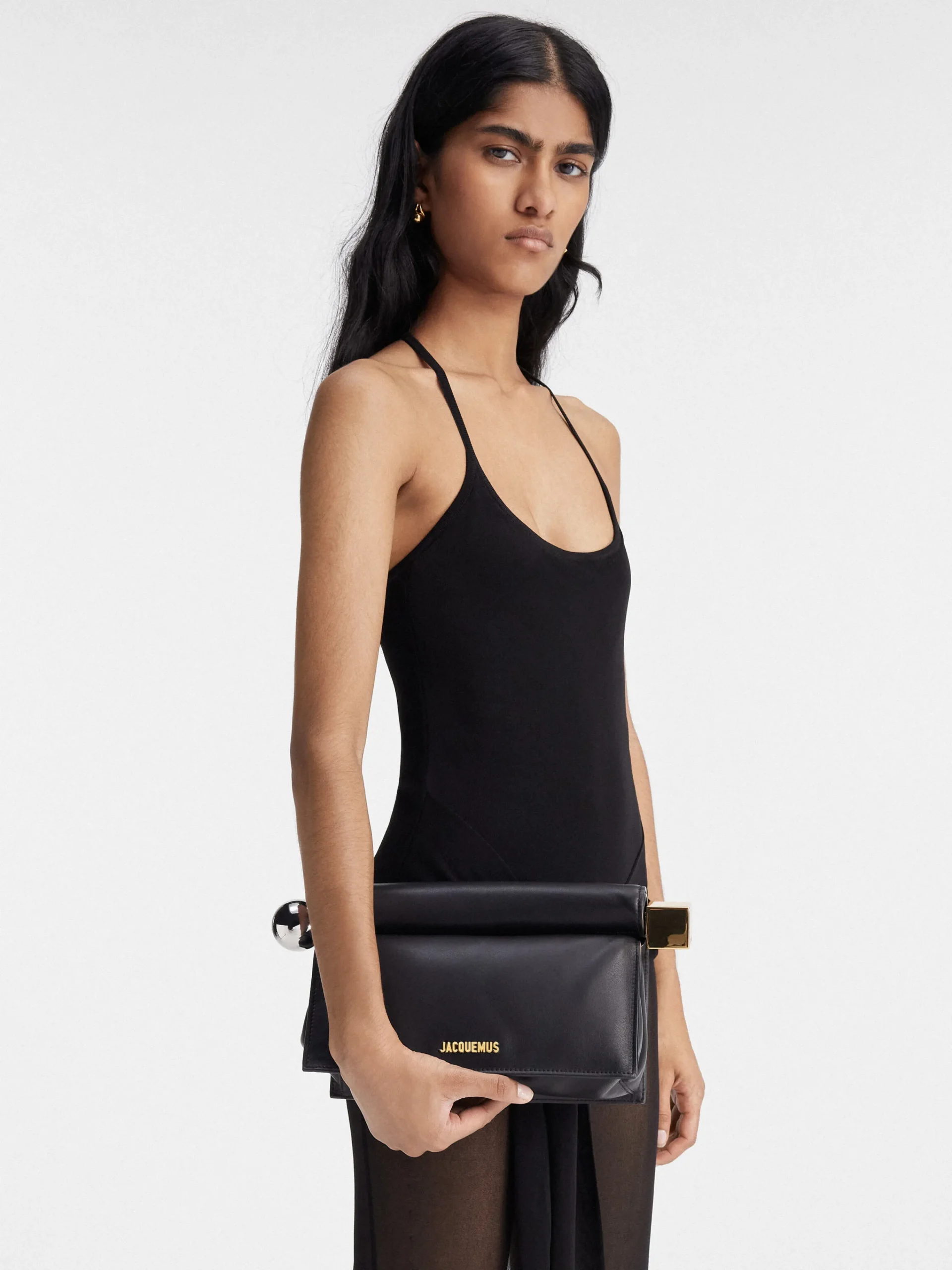Discount Jacquemus De Rond Carré clutch Black