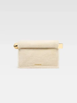 New Jacquemus De Rond Carr&eacute;-clutch Off-White
