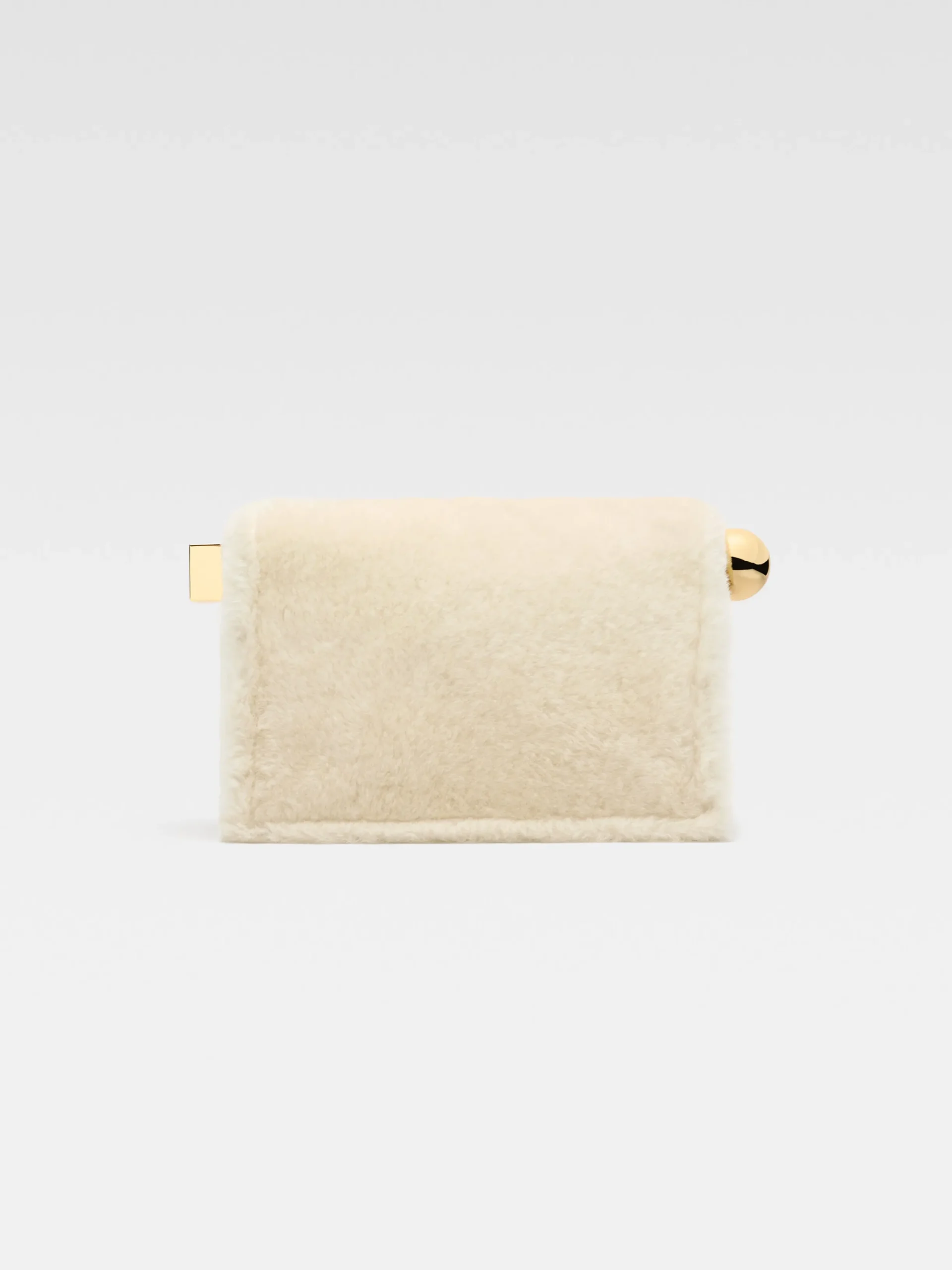 New Jacquemus De Rond Carré-clutch Off-White