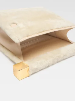 New Jacquemus De Rond Carré-clutch Off-White