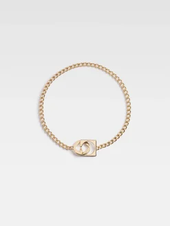 Sale Jacquemus De Rond Carré halsketting LightGold