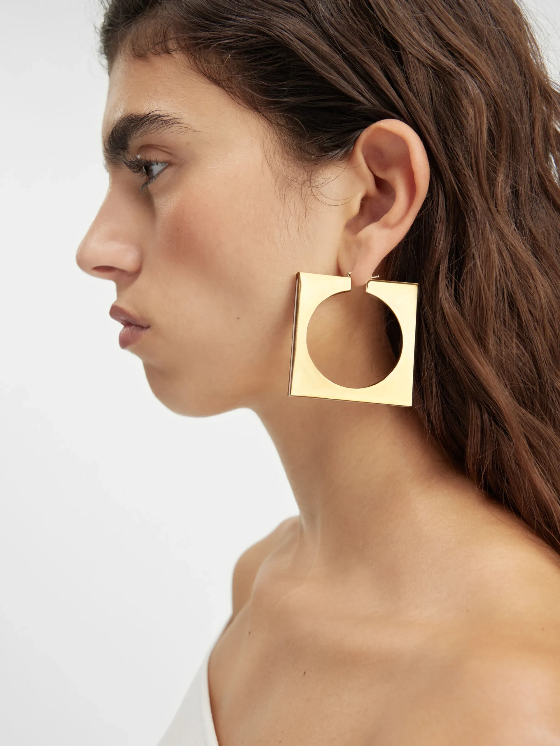 Best Jacquemus De Rond Carré oorringen White