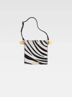 Best Jacquemus De Rond Carré portemonnee Black&WhiteZebra