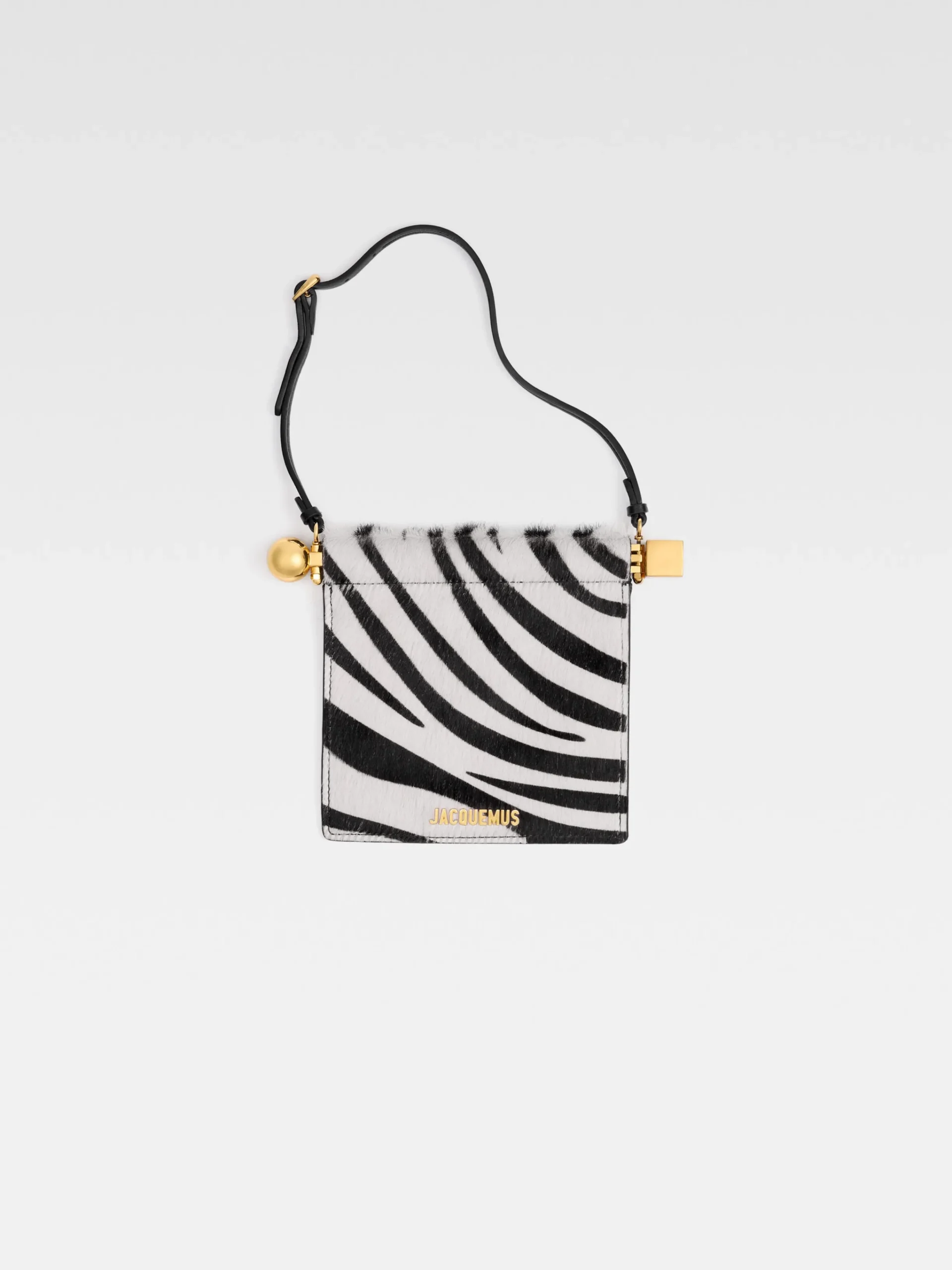 Best Jacquemus De Rond Carré portemonnee Black&WhiteZebra
