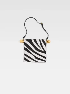 Best Jacquemus De Rond Carr&eacute; portemonnee Black&WhiteZebra