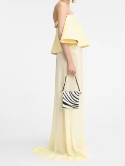 Best Jacquemus De Rond Carré portemonnee Black&WhiteZebra