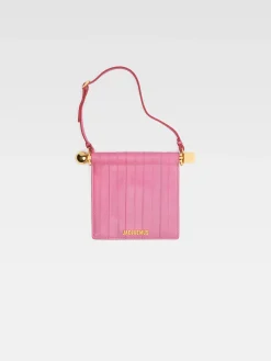 New Jacquemus De Rond Carré portemonnee PalePink