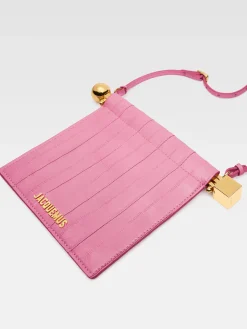 New Jacquemus De Rond Carr&eacute; portemonnee PalePink