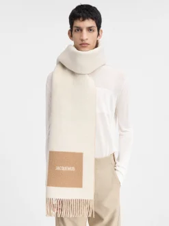 Online Jacquemus De Rond Carré sjaal Multi-Beige