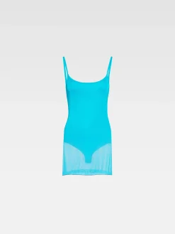Best Jacquemus De Roupao gebreide jurk Turquoise