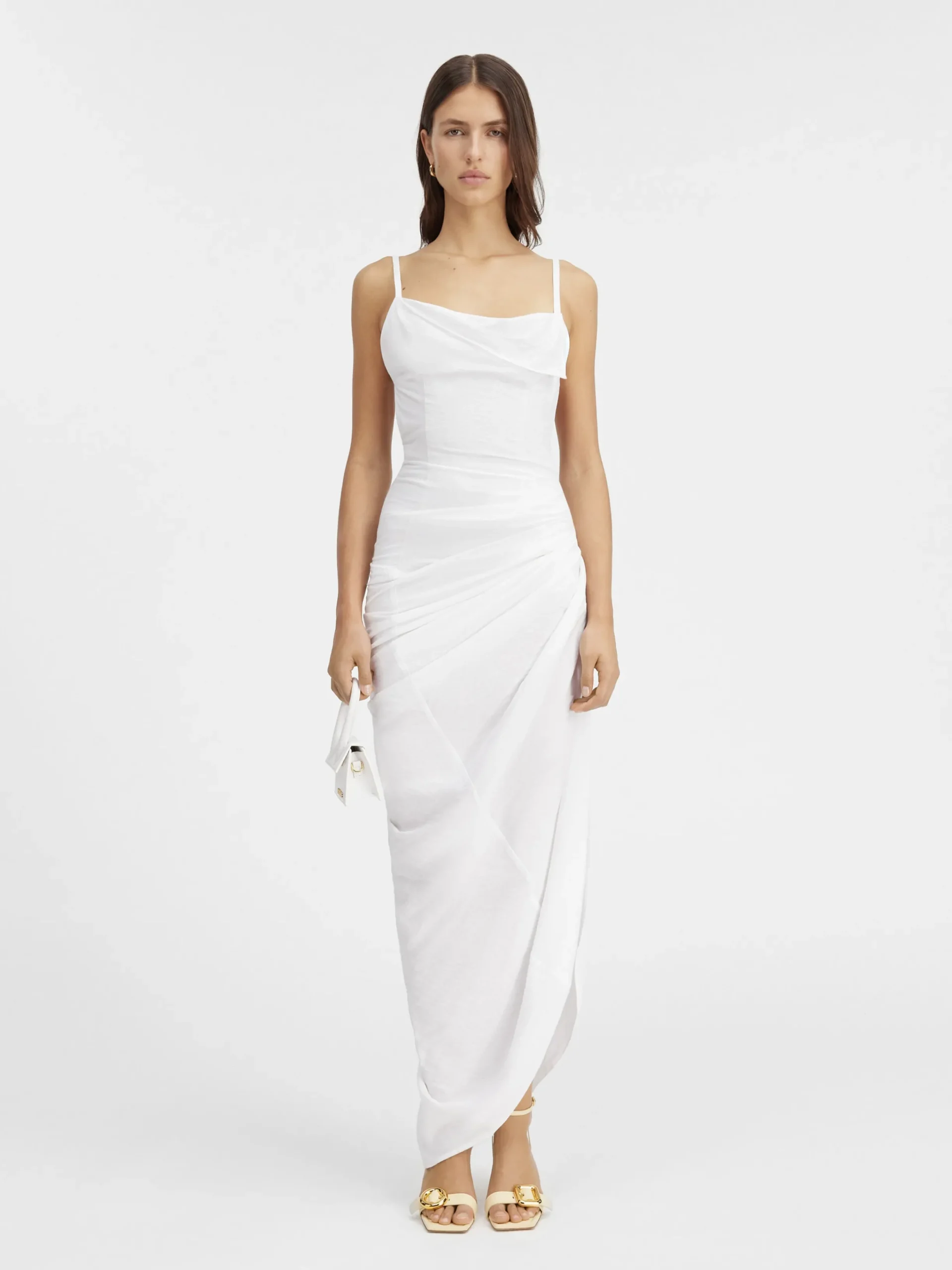 Sale Jacquemus De Saudade lange jurk White