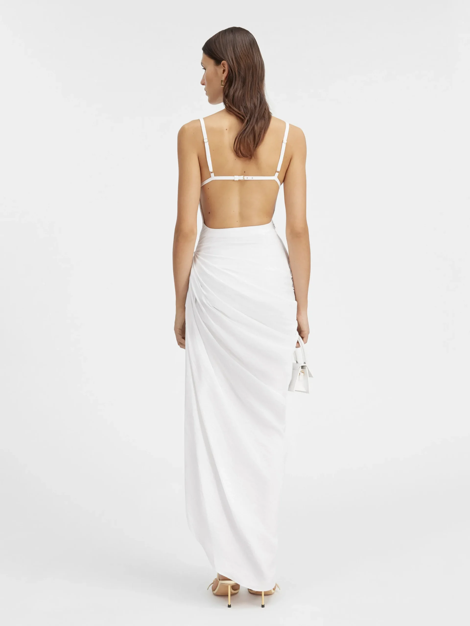 Sale Jacquemus De Saudade lange jurk White