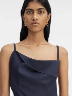 Fashion Jacquemus De Saudade lange jurk DarkNavy
