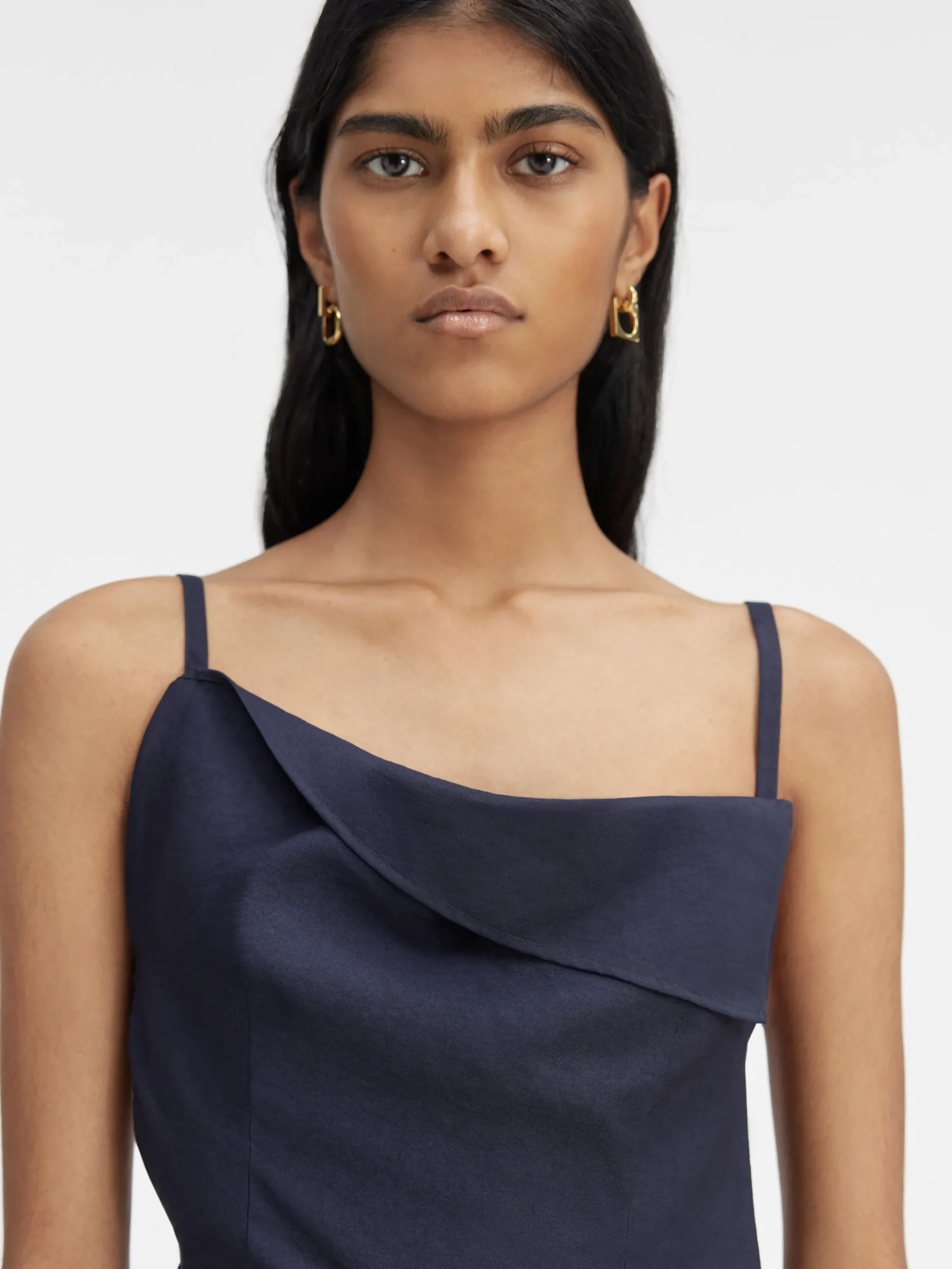 Fashion Jacquemus De Saudade lange jurk DarkNavy