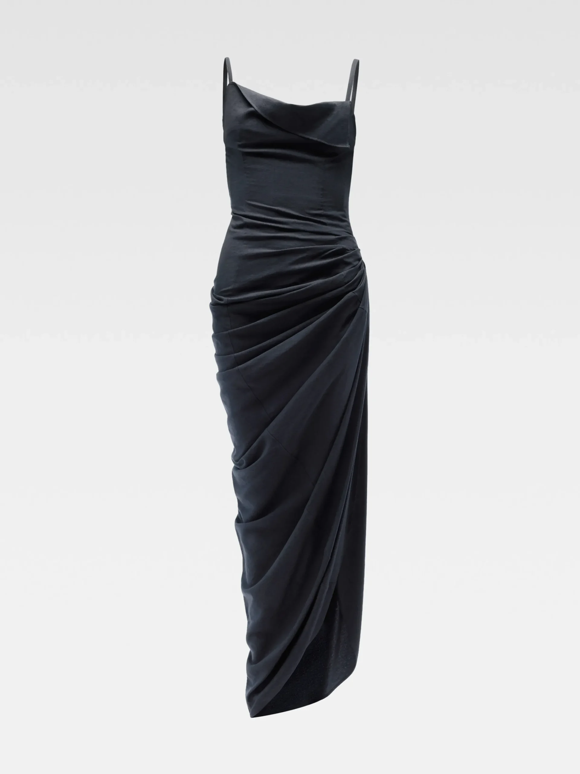 Fashion Jacquemus De Saudade lange jurk DarkNavy
