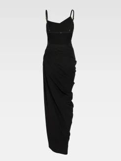 Outlet Jacquemus De Saudade lange jurk Black
