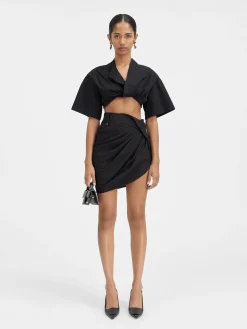 Discount Jacquemus De Saudade mini rok Black