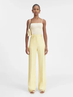 New Jacquemus De Sauge broek PaleYellow