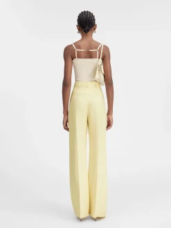 New Jacquemus De Sauge broek PaleYellow