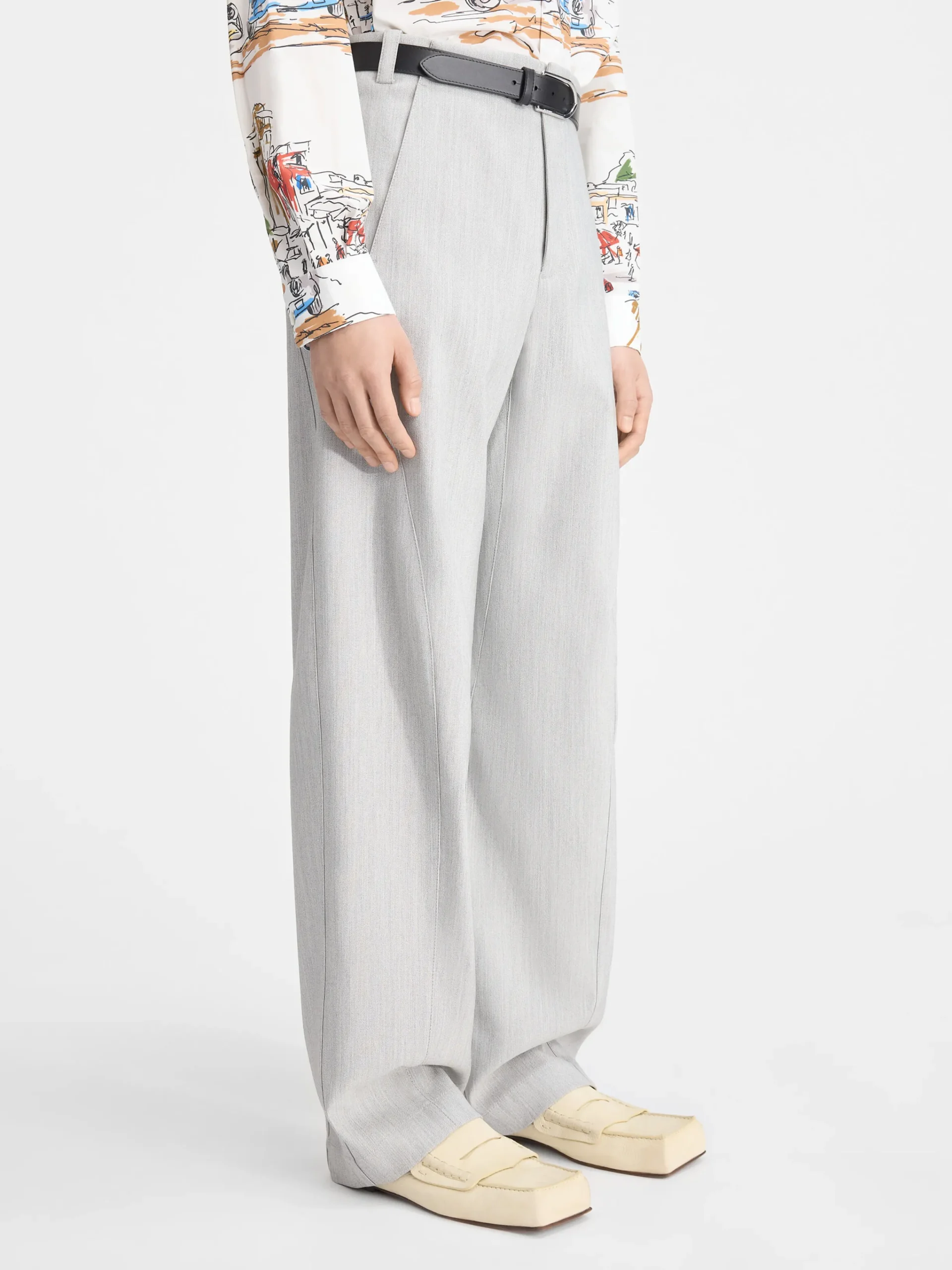 Online Jacquemus De Scala broek LightGrey