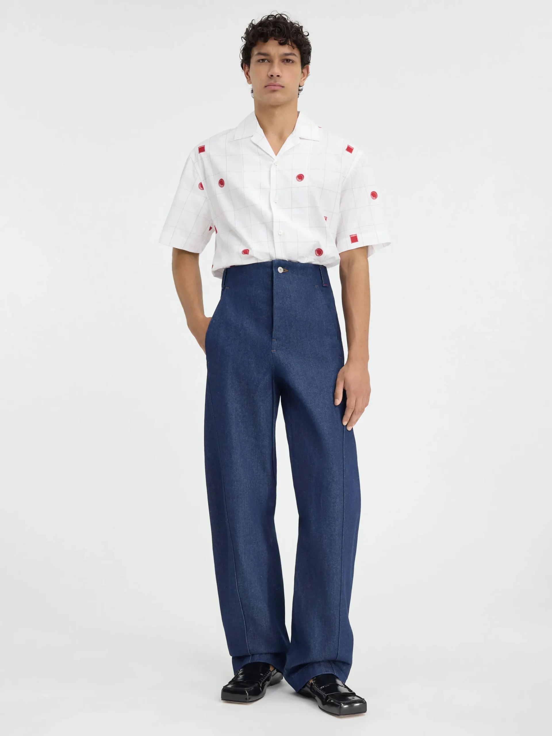 Outlet Jacquemus De Scala de-Nîmes denim broek Navy
