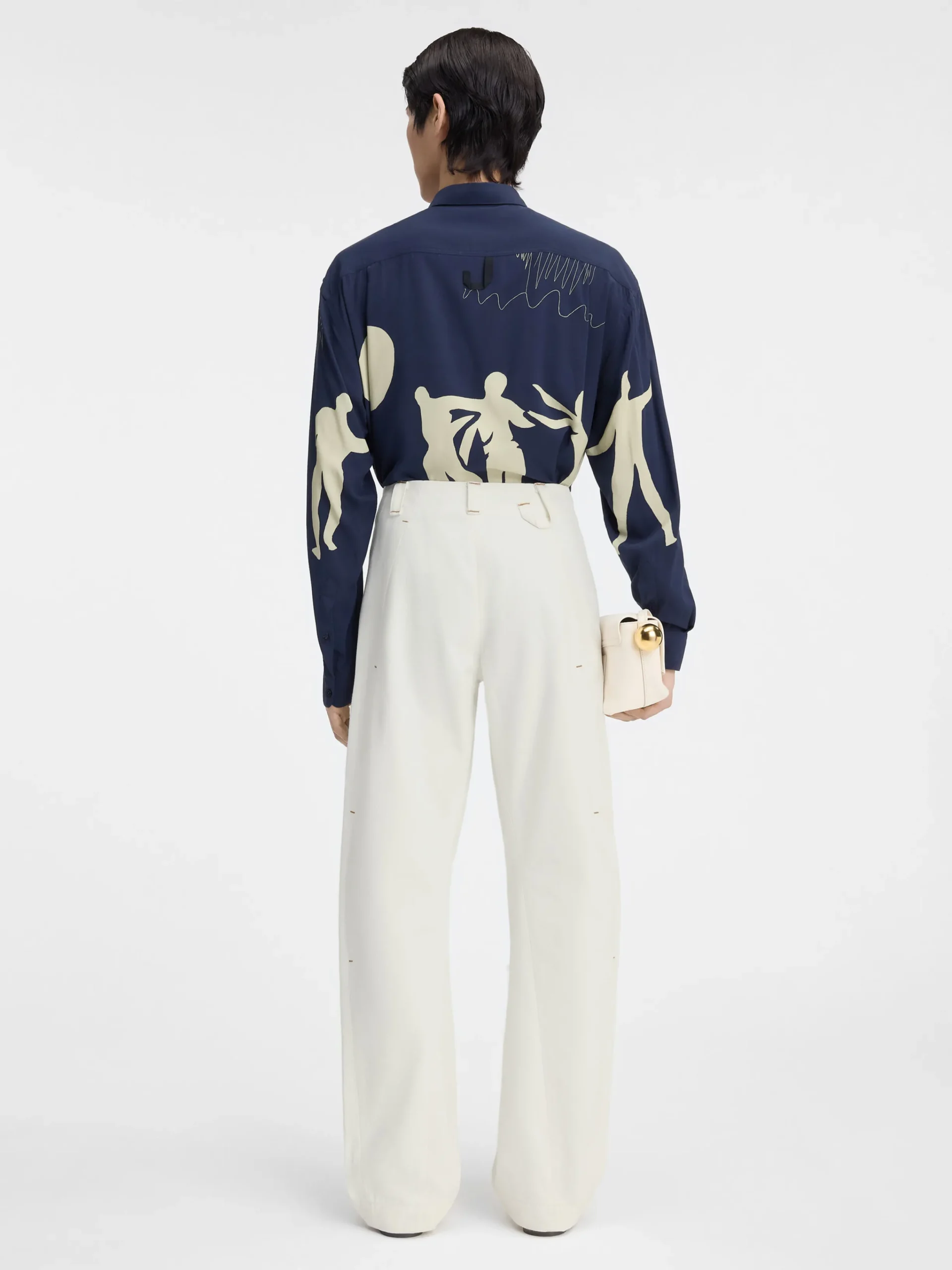 Clearance Jacquemus De Scala de-Nîmes denim broek Off-White