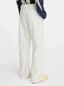 Clearance Jacquemus De Scala de-Nîmes denim broek Off-White