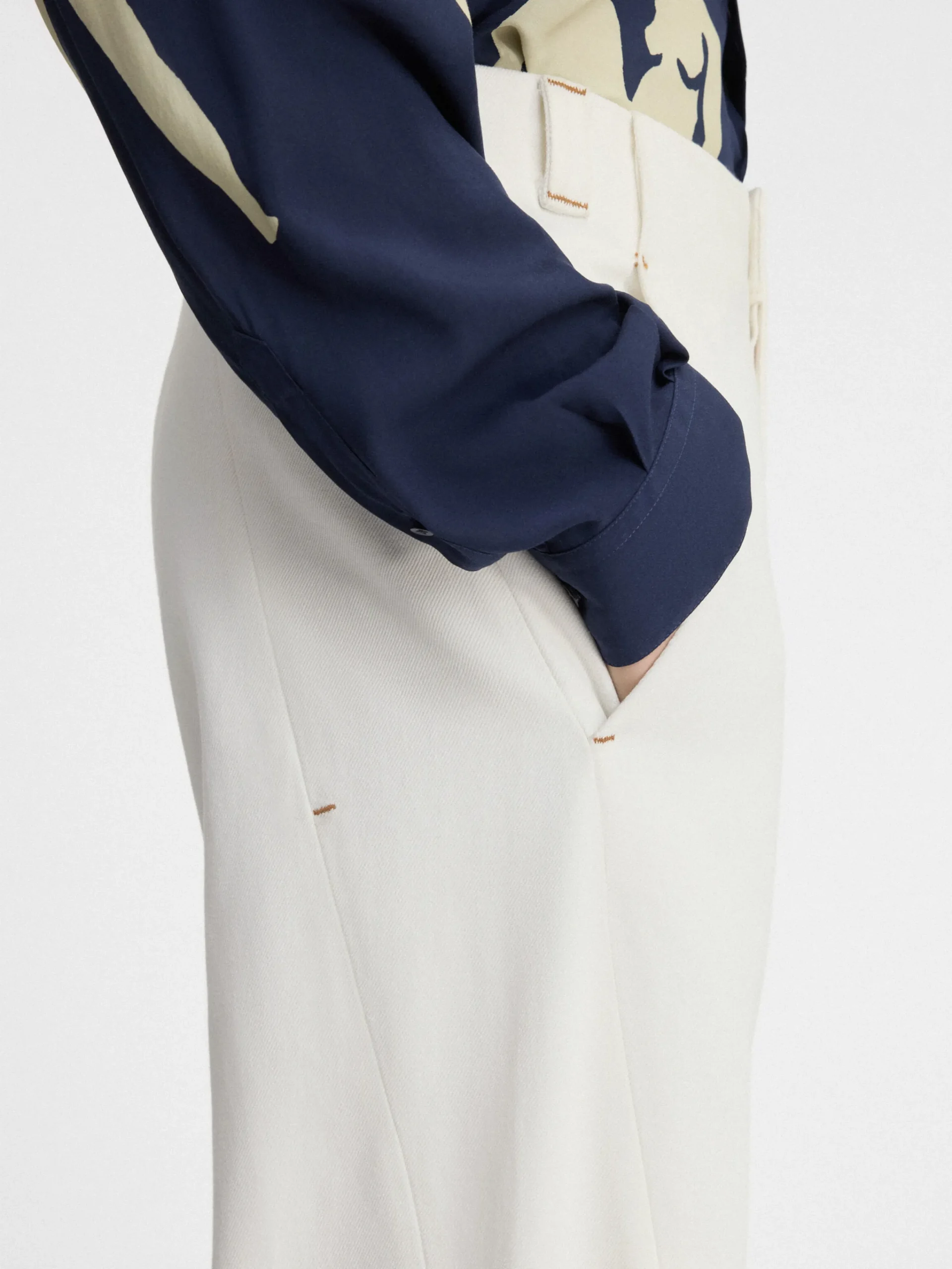 Clearance Jacquemus De Scala de-Nîmes denim broek Off-White