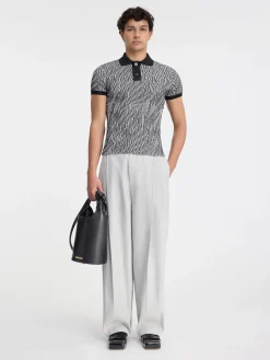 Hot Jacquemus De Scala polo Black&WhiteZebra