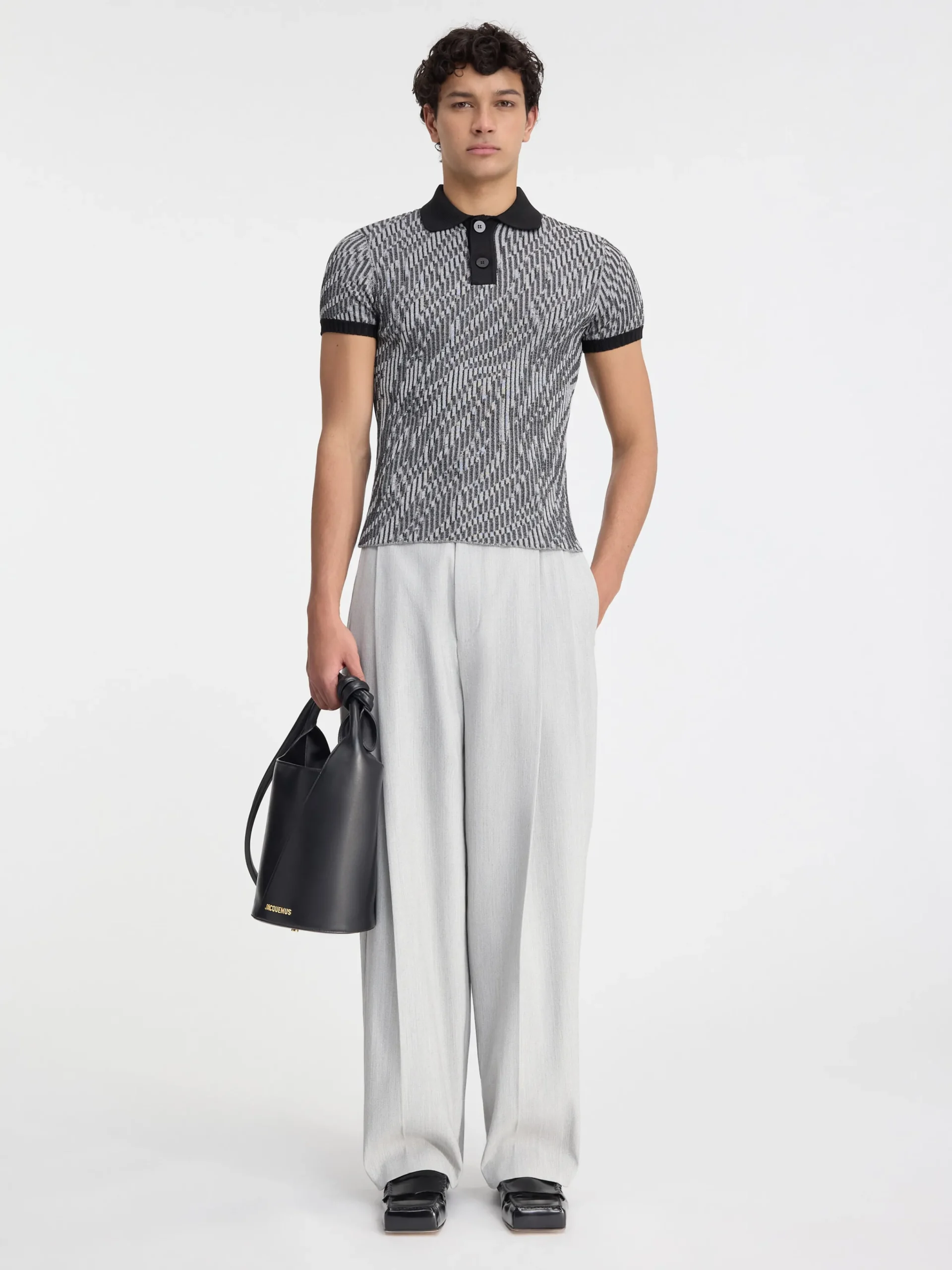 Hot Jacquemus De Scala polo Black&WhiteZebra
