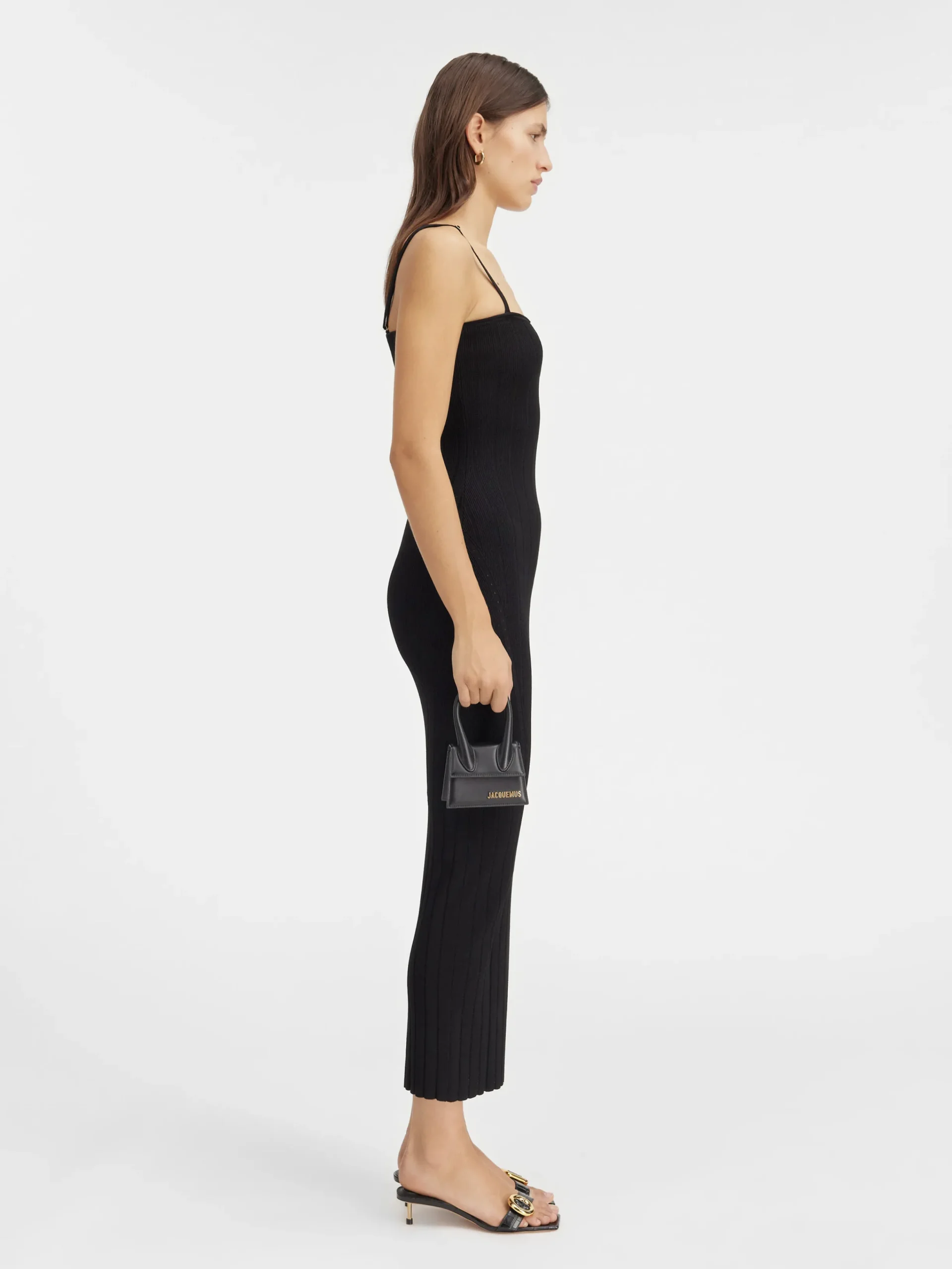 Hot Jacquemus De Sierra jurk met bandjes Black