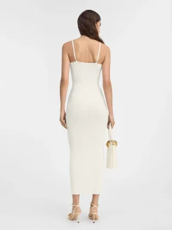 Fashion Jacquemus De Sierra jurk met bandjes Off-White