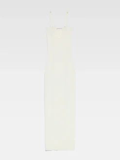 Fashion Jacquemus De Sierra jurk met bandjes Off-White