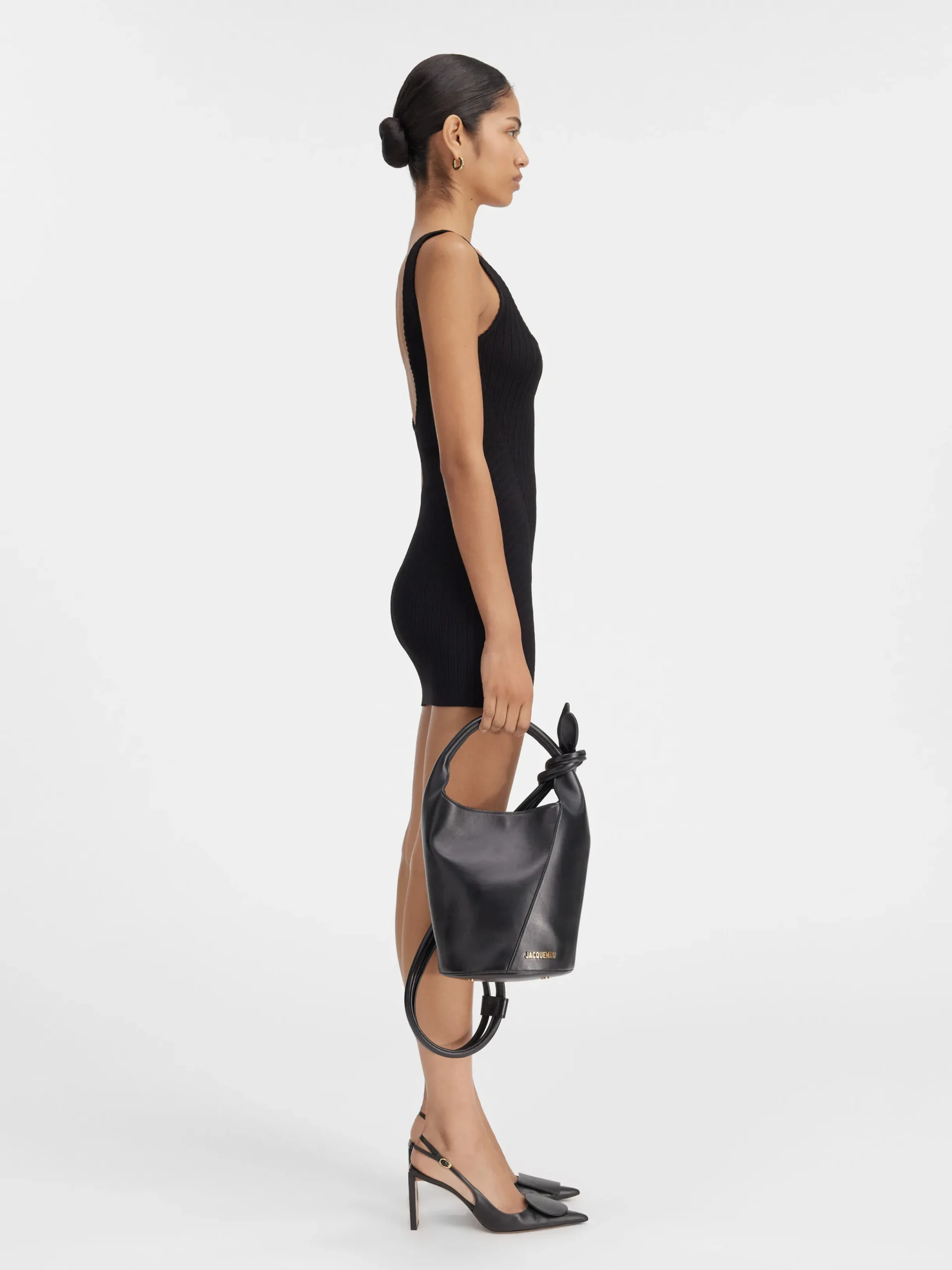 Clearance Jacquemus De Sierra mini jurk Black