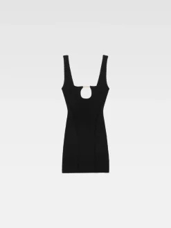 Clearance Jacquemus De Sierra mini jurk Black