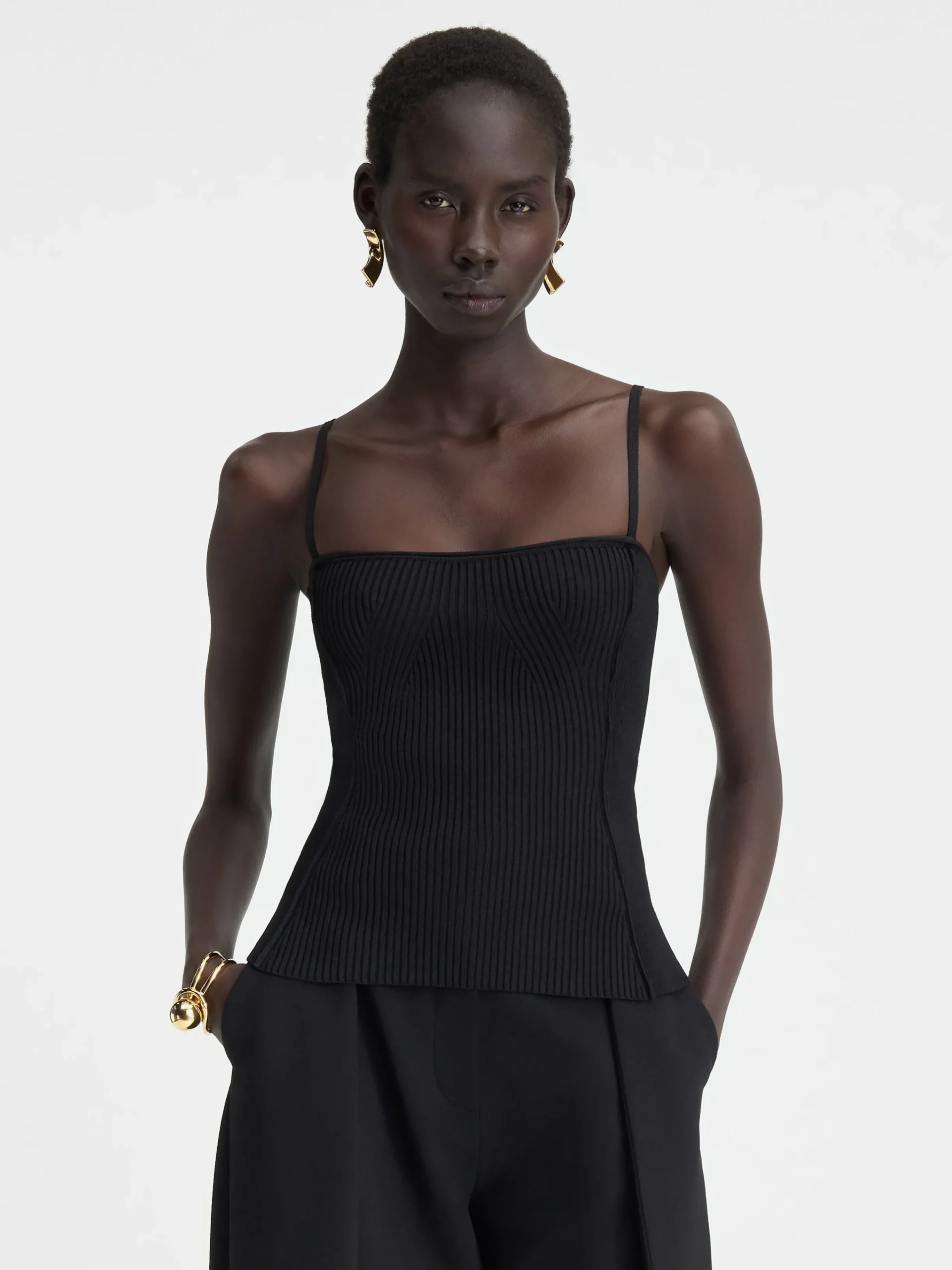 Hot Jacquemus De Sierra top Black