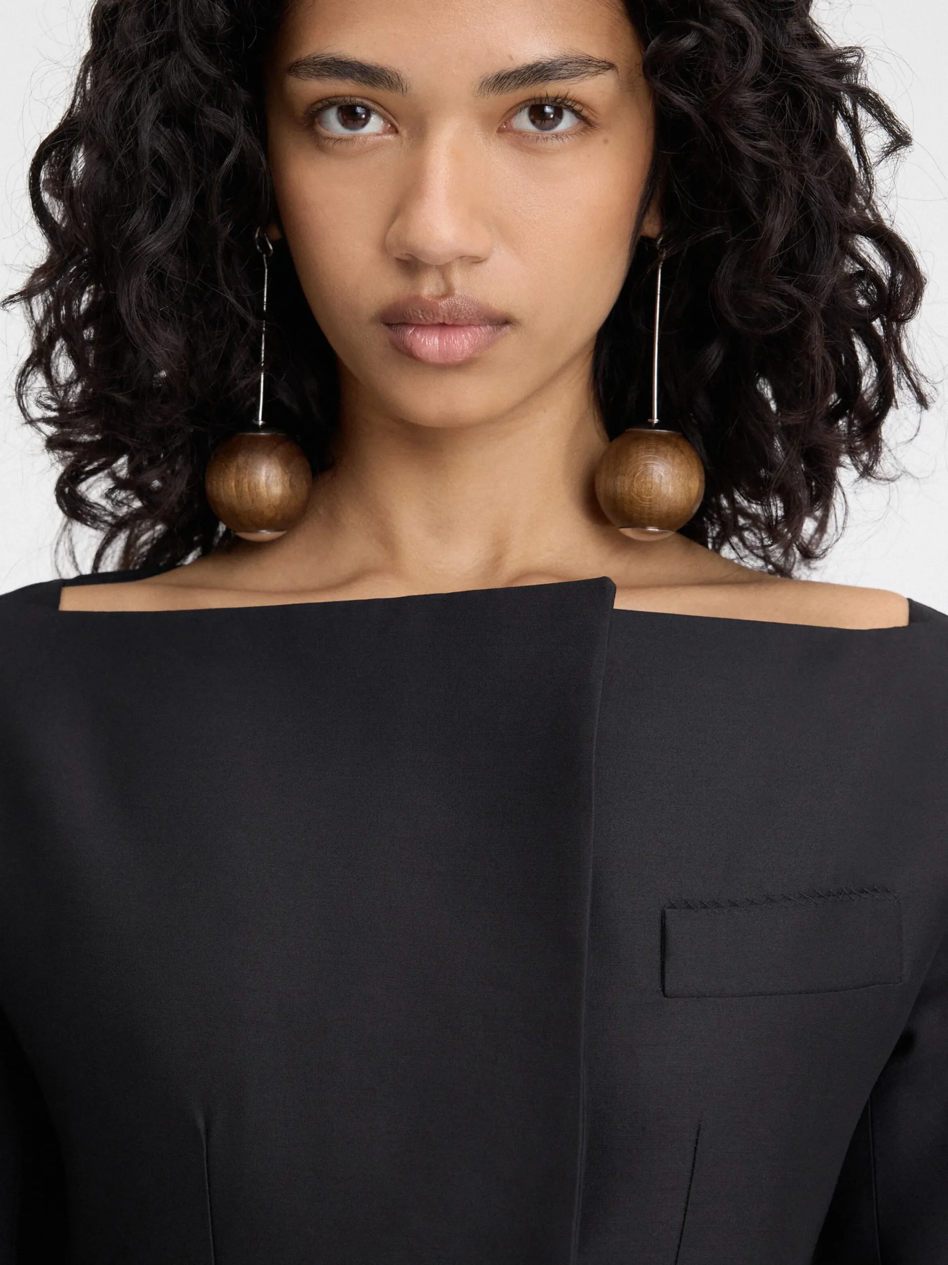 Outlet Jacquemus De Spalla jurk Black