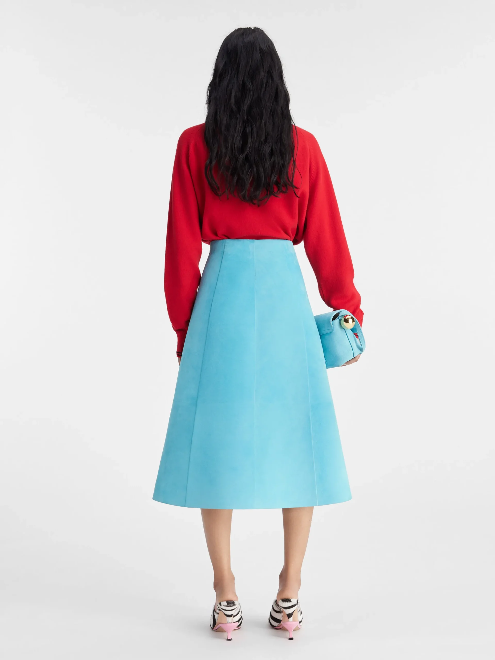 Outlet Jacquemus De Spezia-rok Turquoise