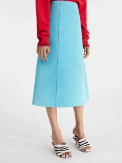 Outlet Jacquemus De Spezia-rok Turquoise