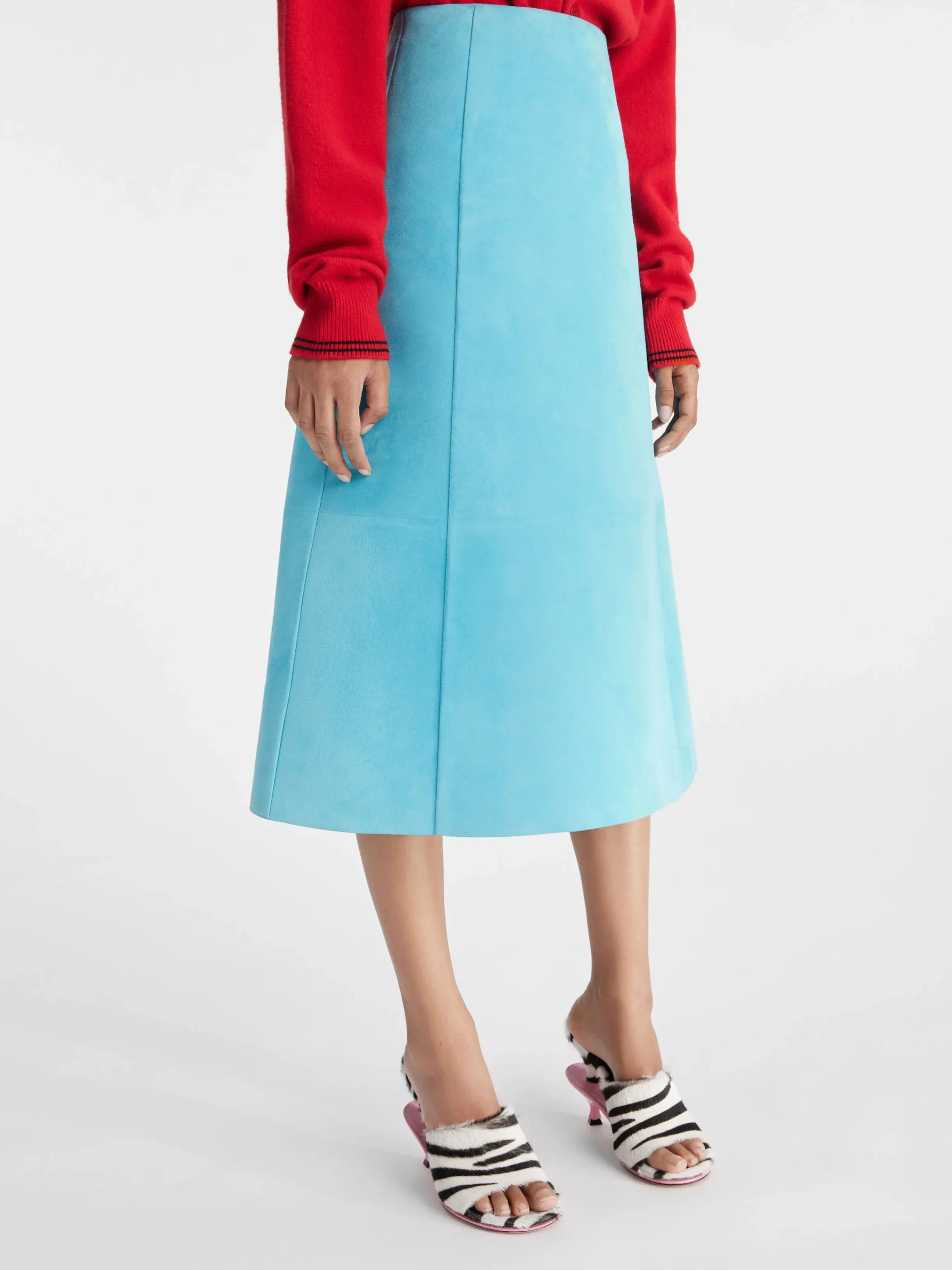 Outlet Jacquemus De Spezia-rok Turquoise