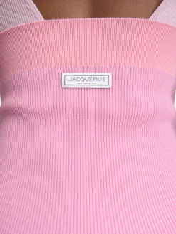 Online Jacquemus De Spiaggia gebreide shorts Multi-Pink