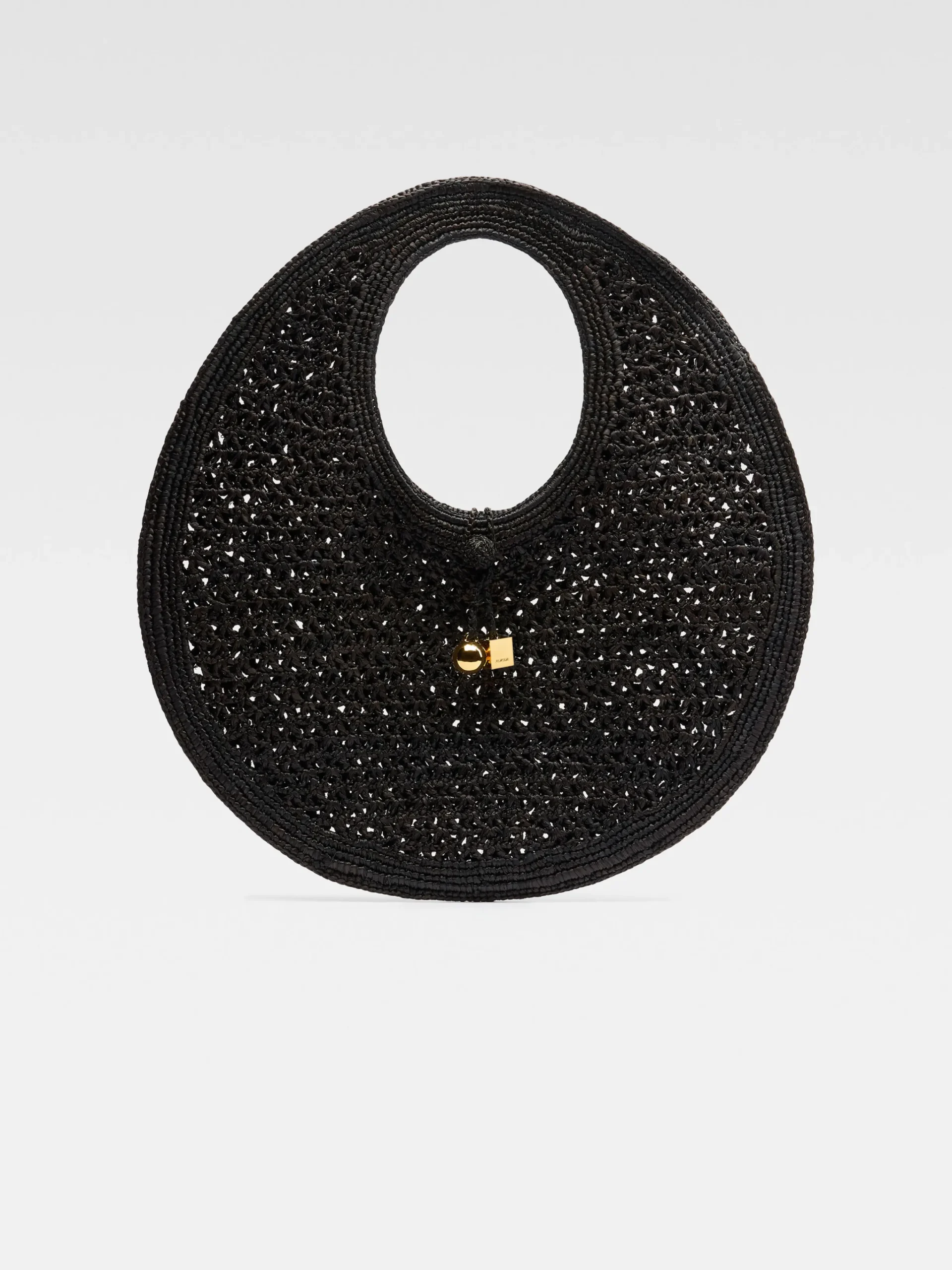 New Jacquemus De Spiaggia ronde tas Black