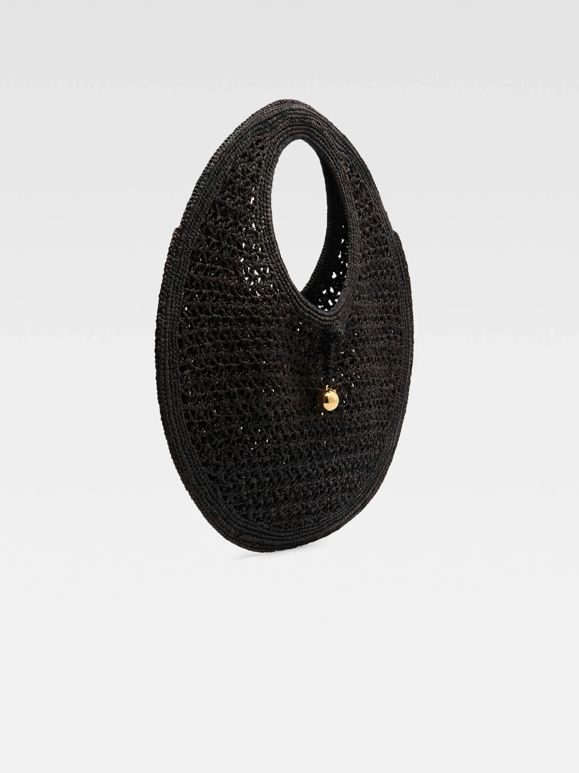 New Jacquemus De Spiaggia ronde tas Black