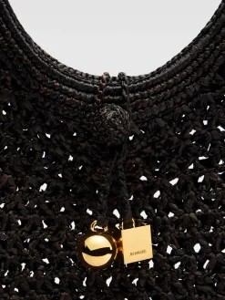 New Jacquemus De Spiaggia ronde tas Black