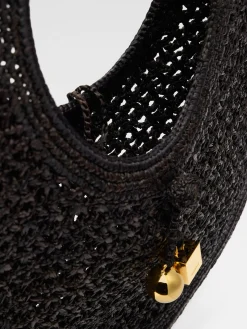 New Jacquemus De Spiaggia ronde tas Black