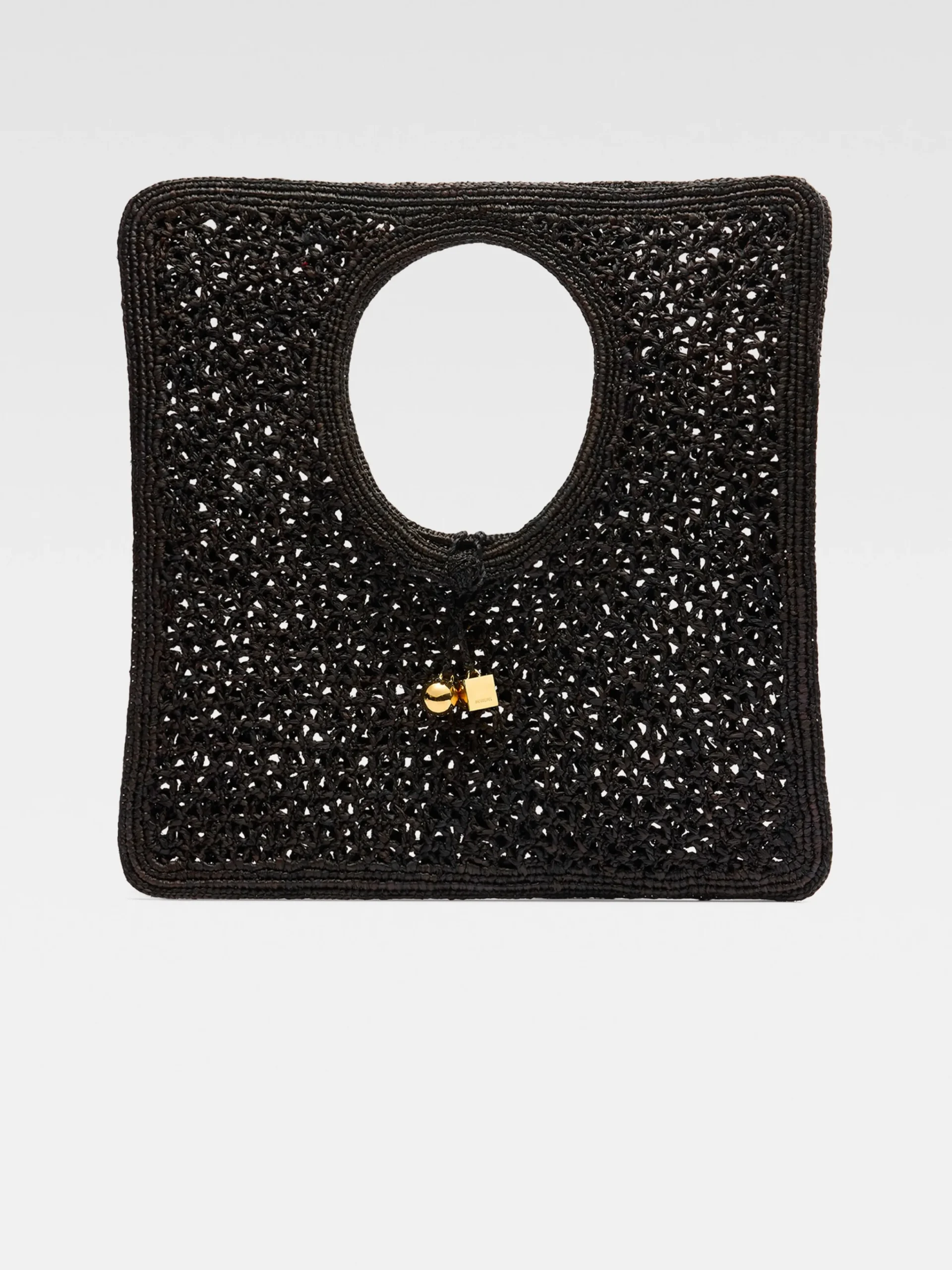 Clearance Jacquemus De Spiaggia vierkante tas Black