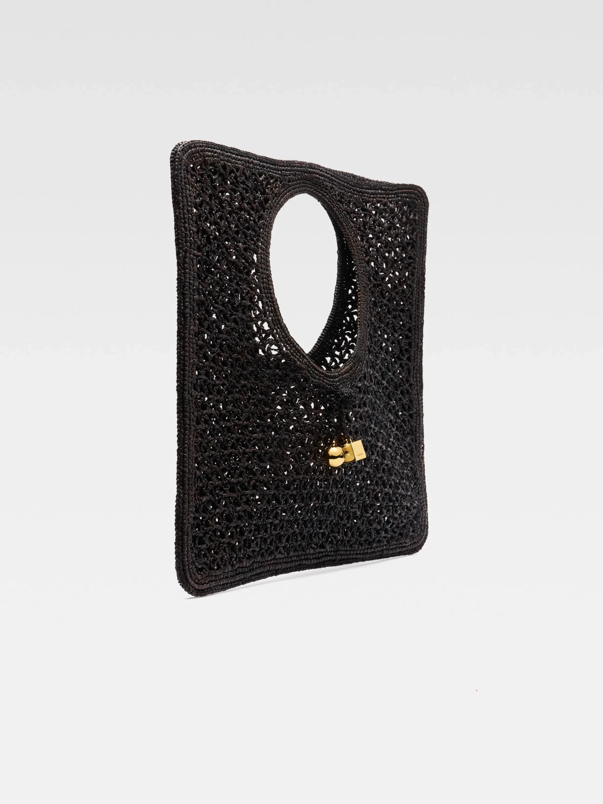 Clearance Jacquemus De Spiaggia vierkante tas Black